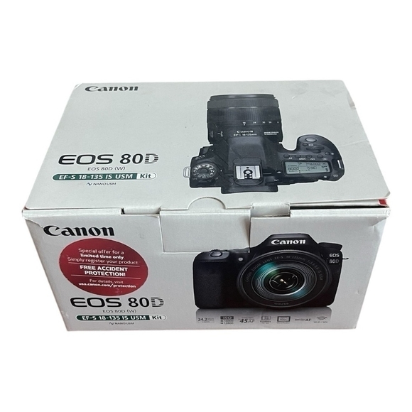 Canon EOS 80D 24.2MP Digital SLR Camera &  18-135mm IS USM Photo Camera Lens - Picture 11 of 12